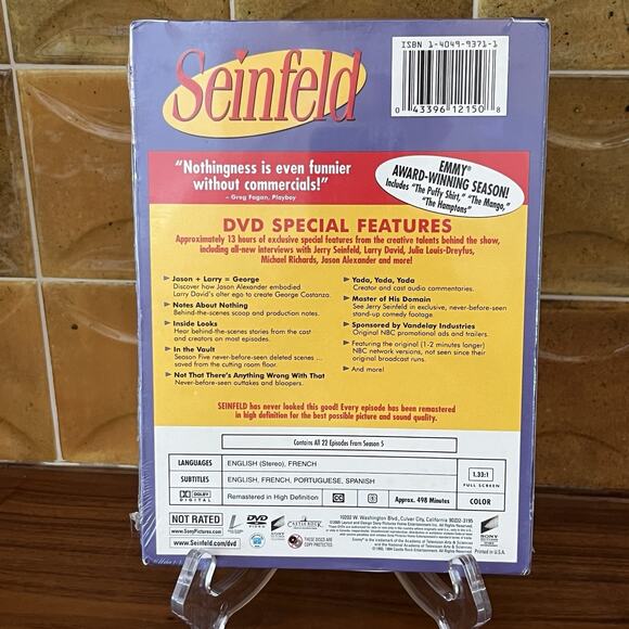 Seinfeld Season 5 Volume 4 DVD 2005 4-Disc Set Sealed - Picture 2 of 4